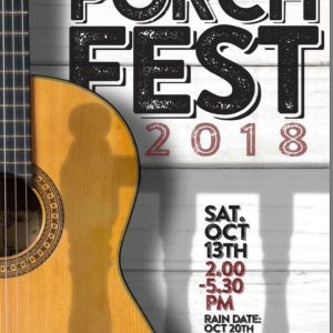 , Cranford Porchfest 2018: This Saturday (10/13/18) and Bigger Than Ever!