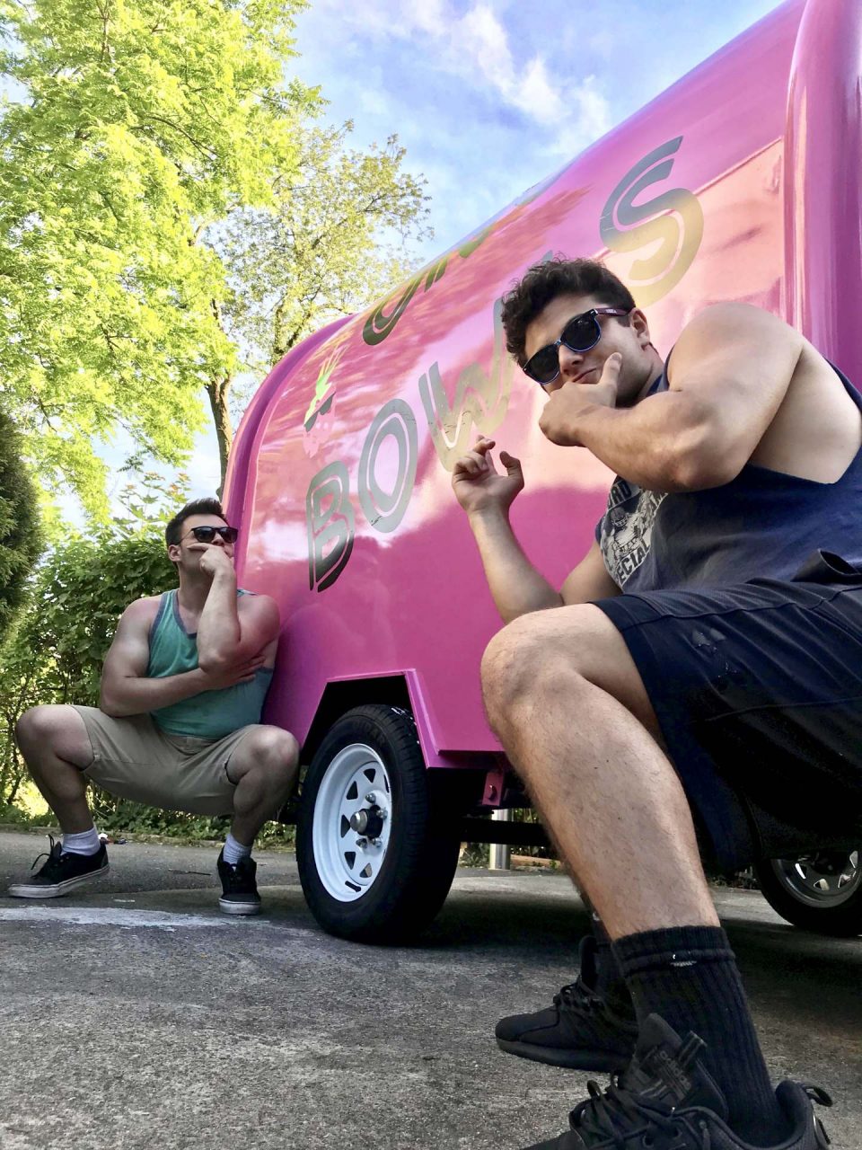 Ono Bowls Food Truck, Two Guys and their Pink Ono Bowls DTS Truck&#8230;.